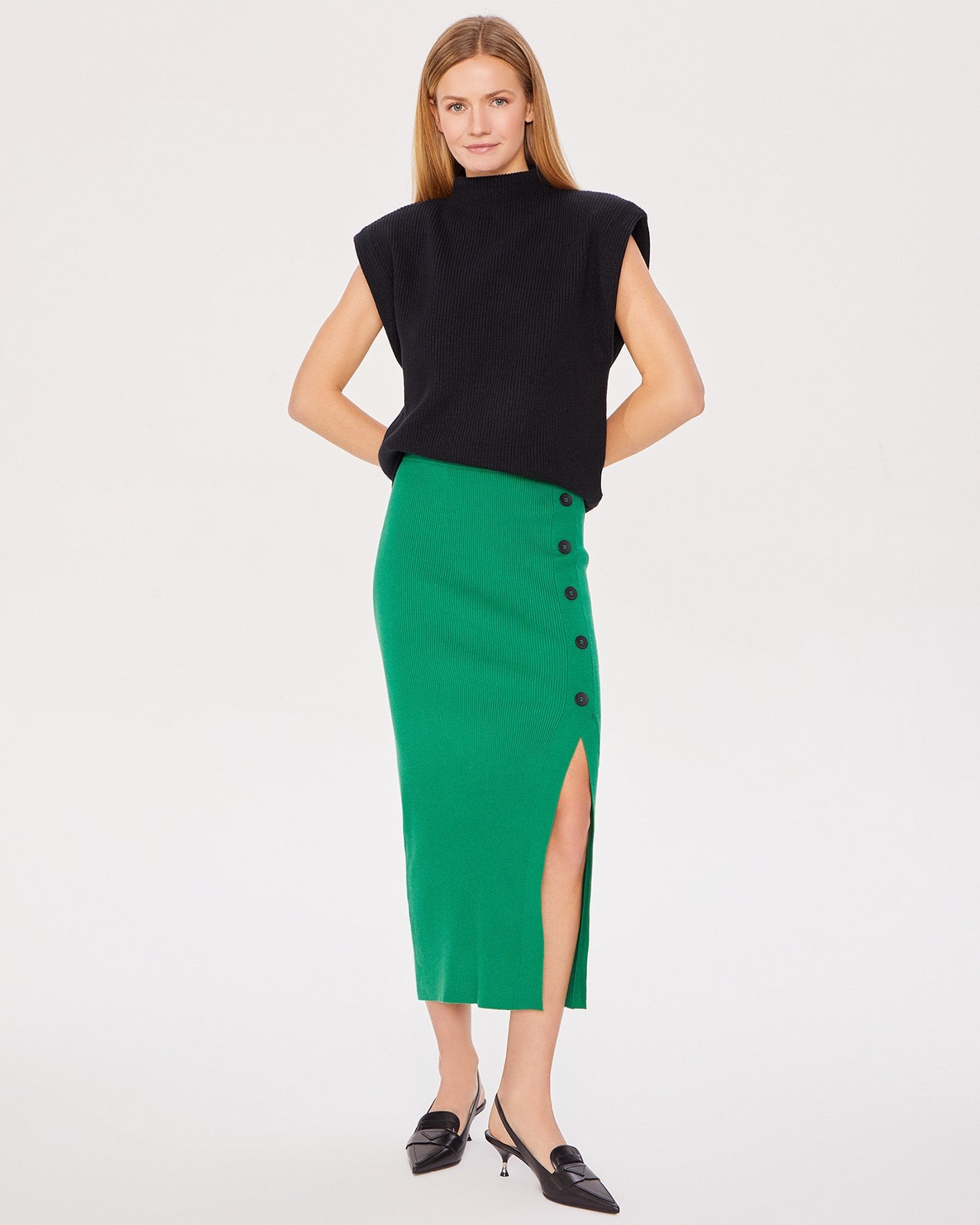 Green skirt