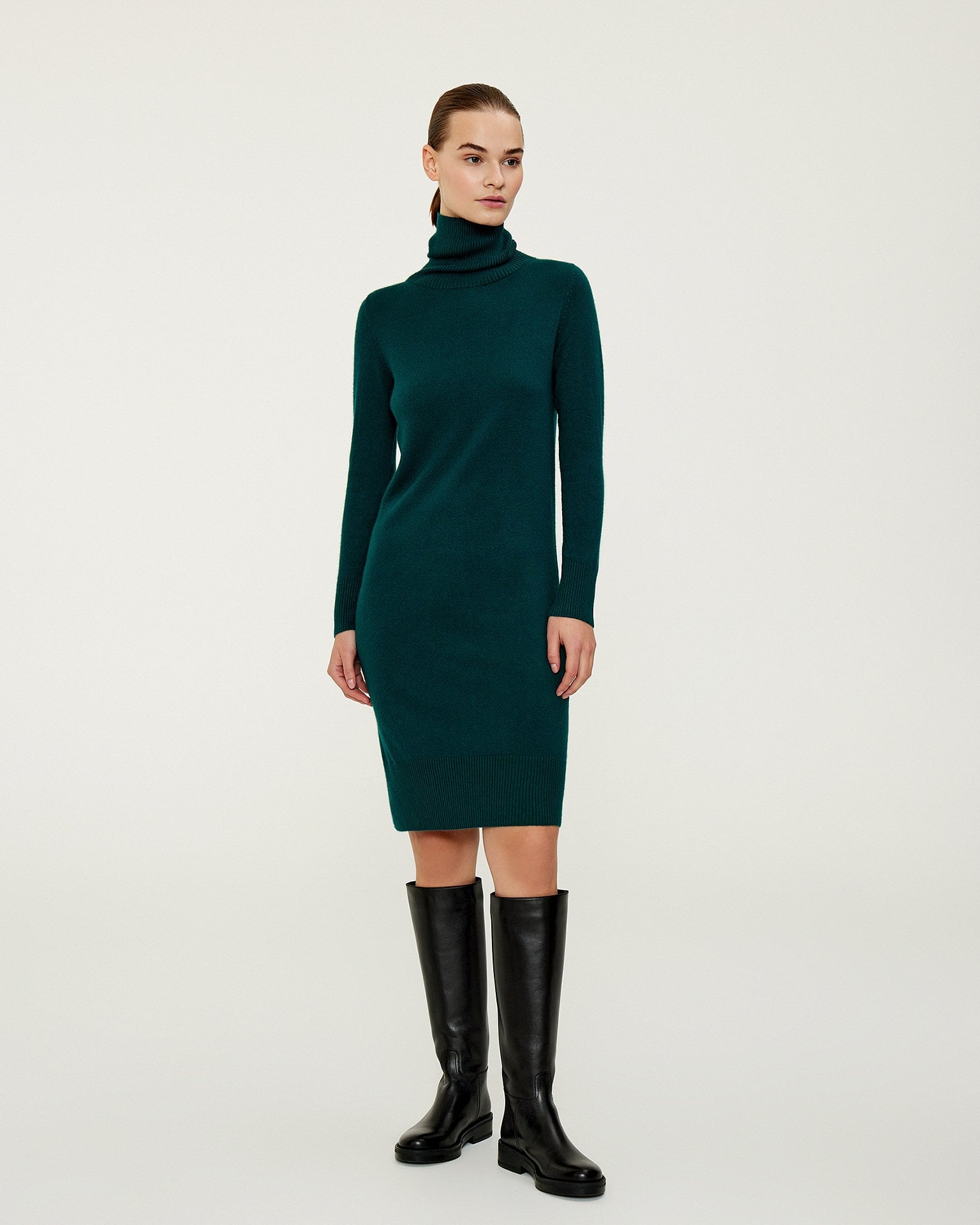 Emerald green dress