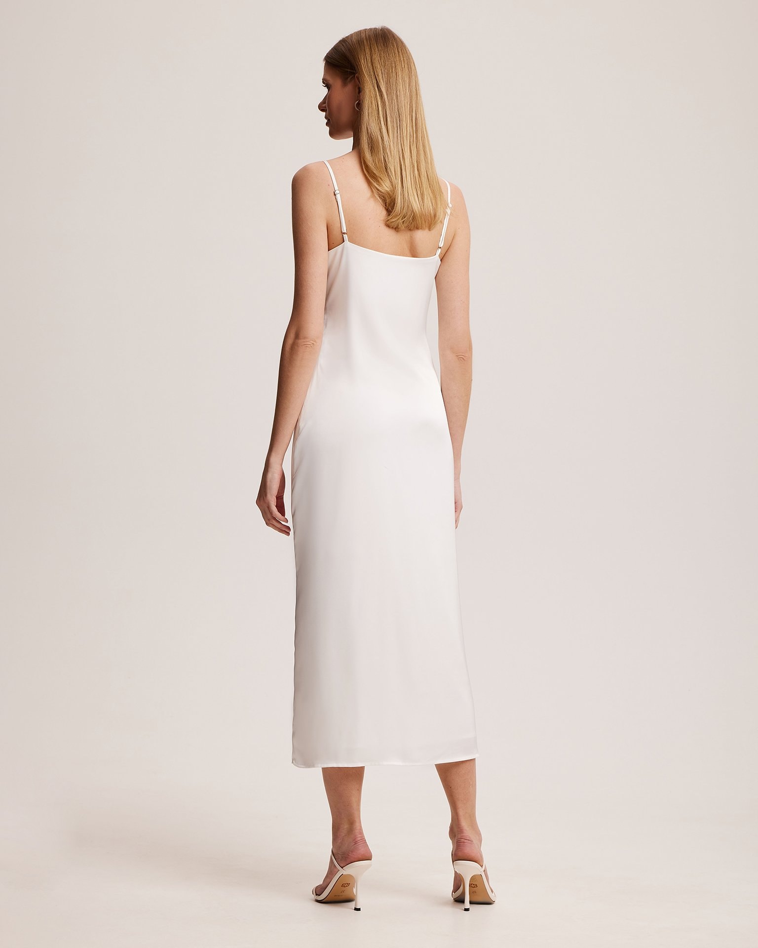 Spaghetti strap dress, Milky — photo 4