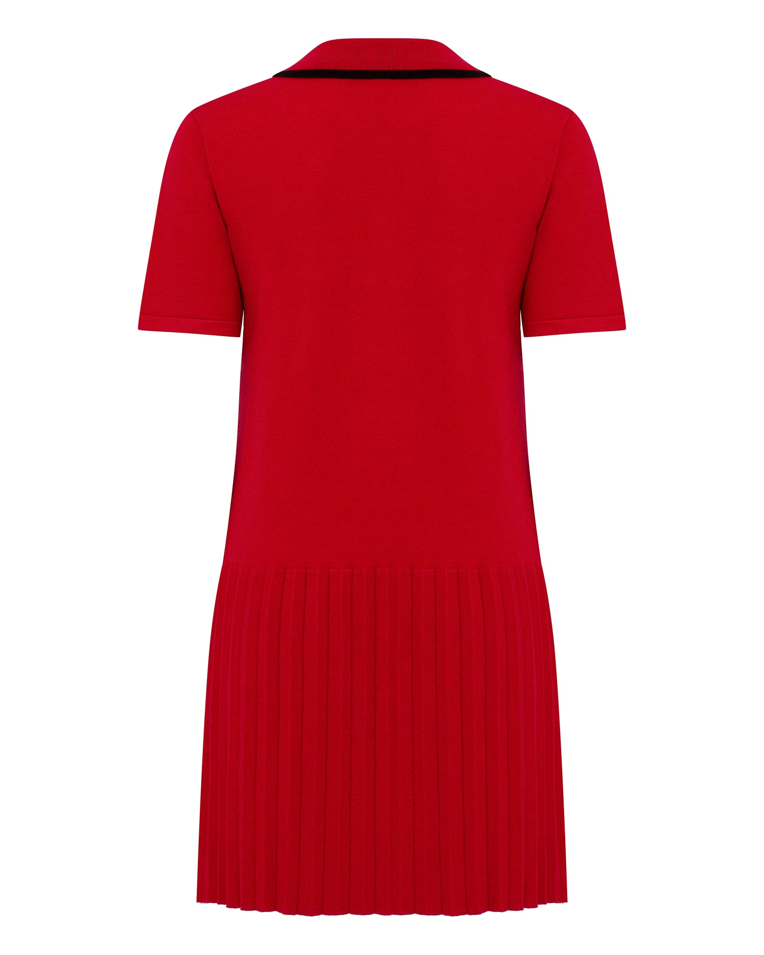 Dress with pleated hem, Red — photo 8