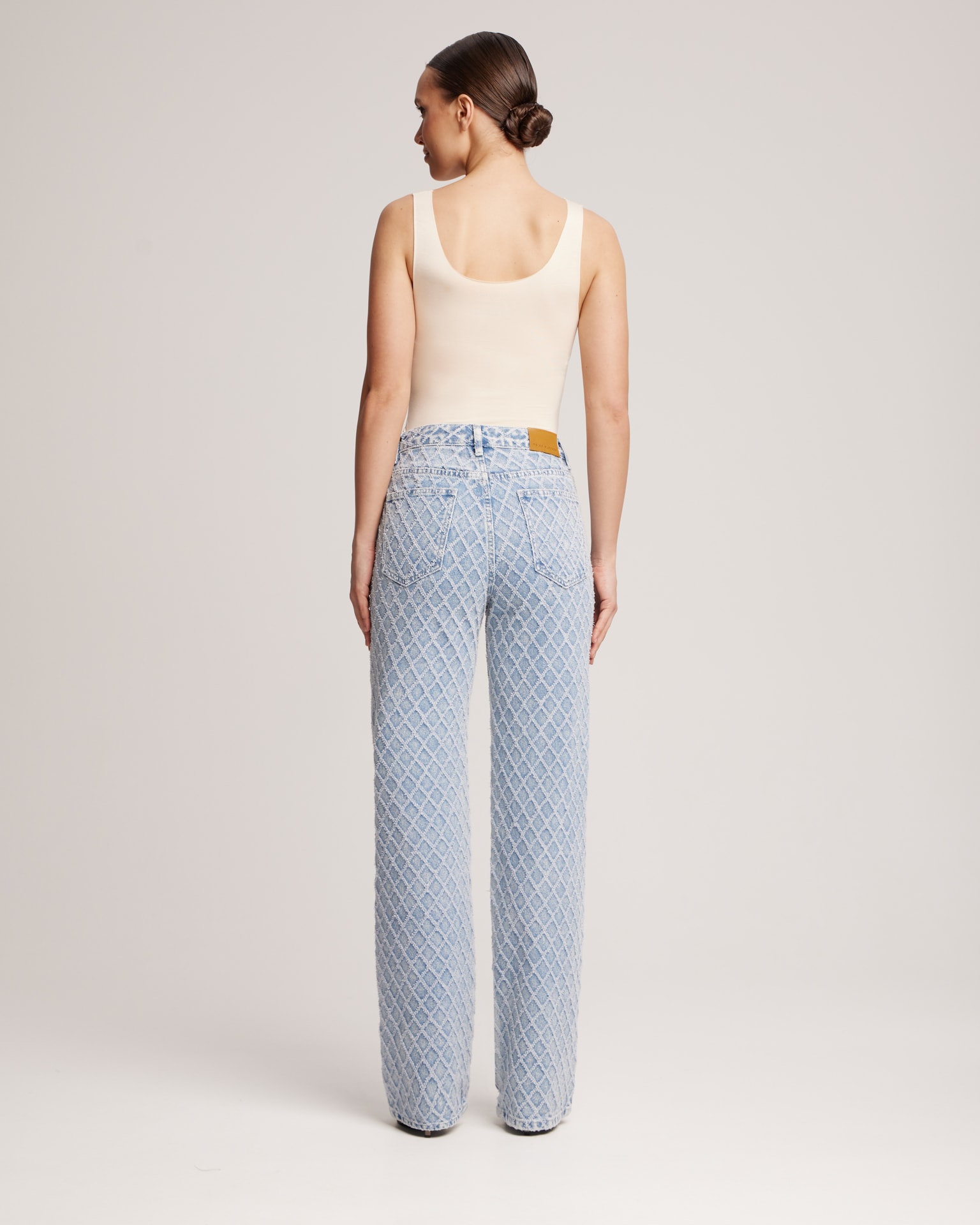 Textured jeans, Blue — photo 3