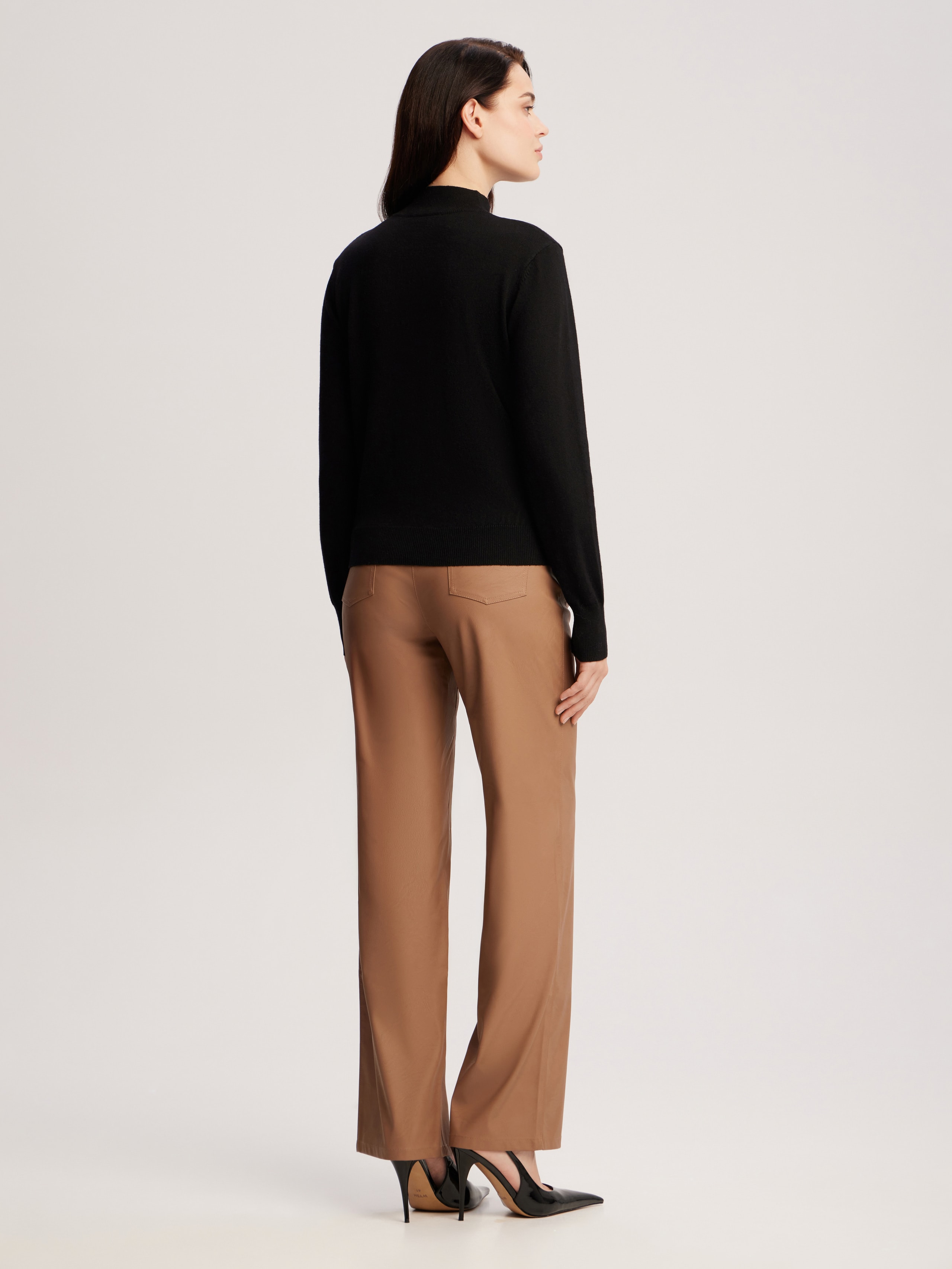 Jumper with accent buttons, Black — photo 10