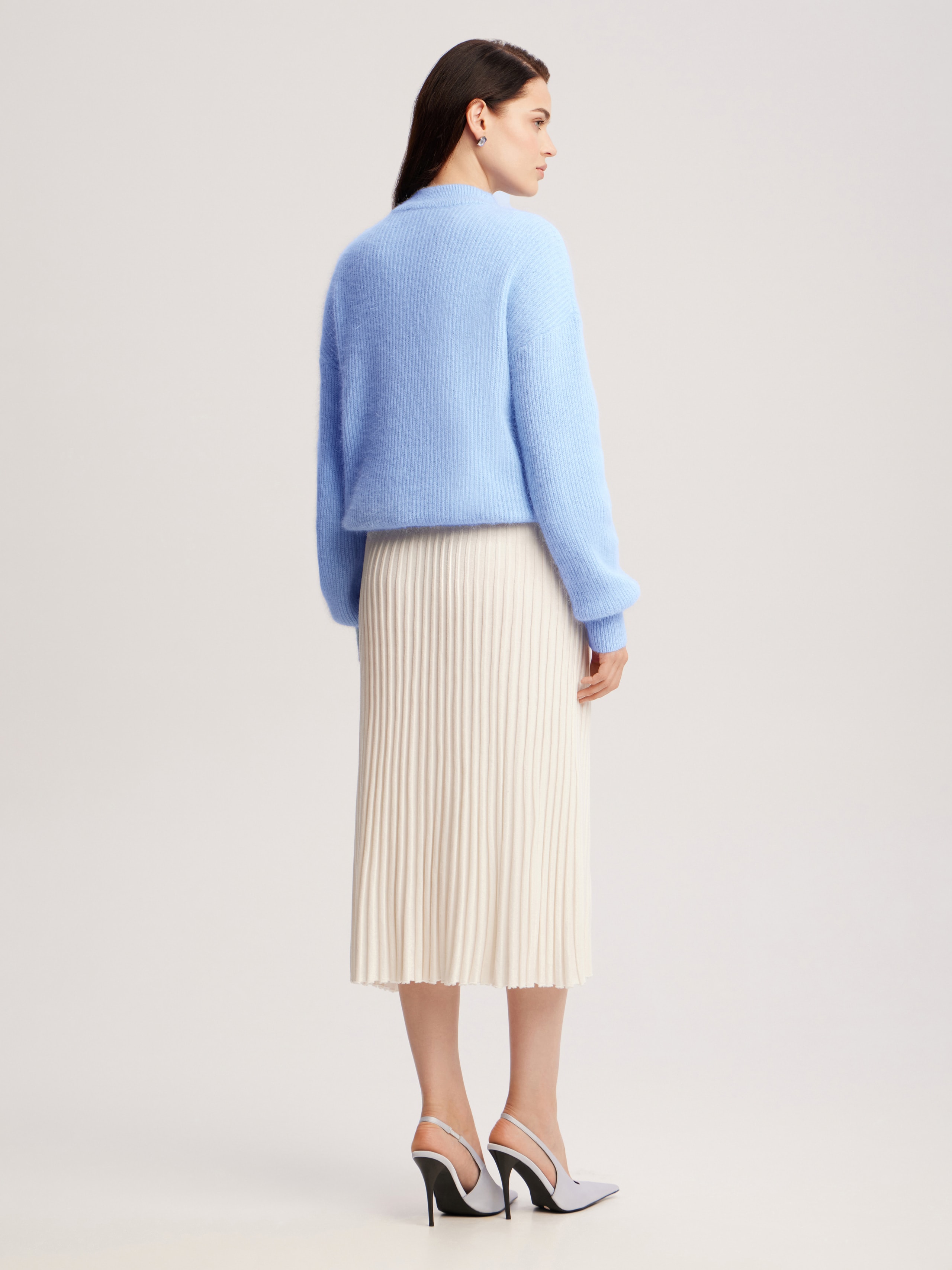 Soft angora jumper, Sky Blue — photo 9