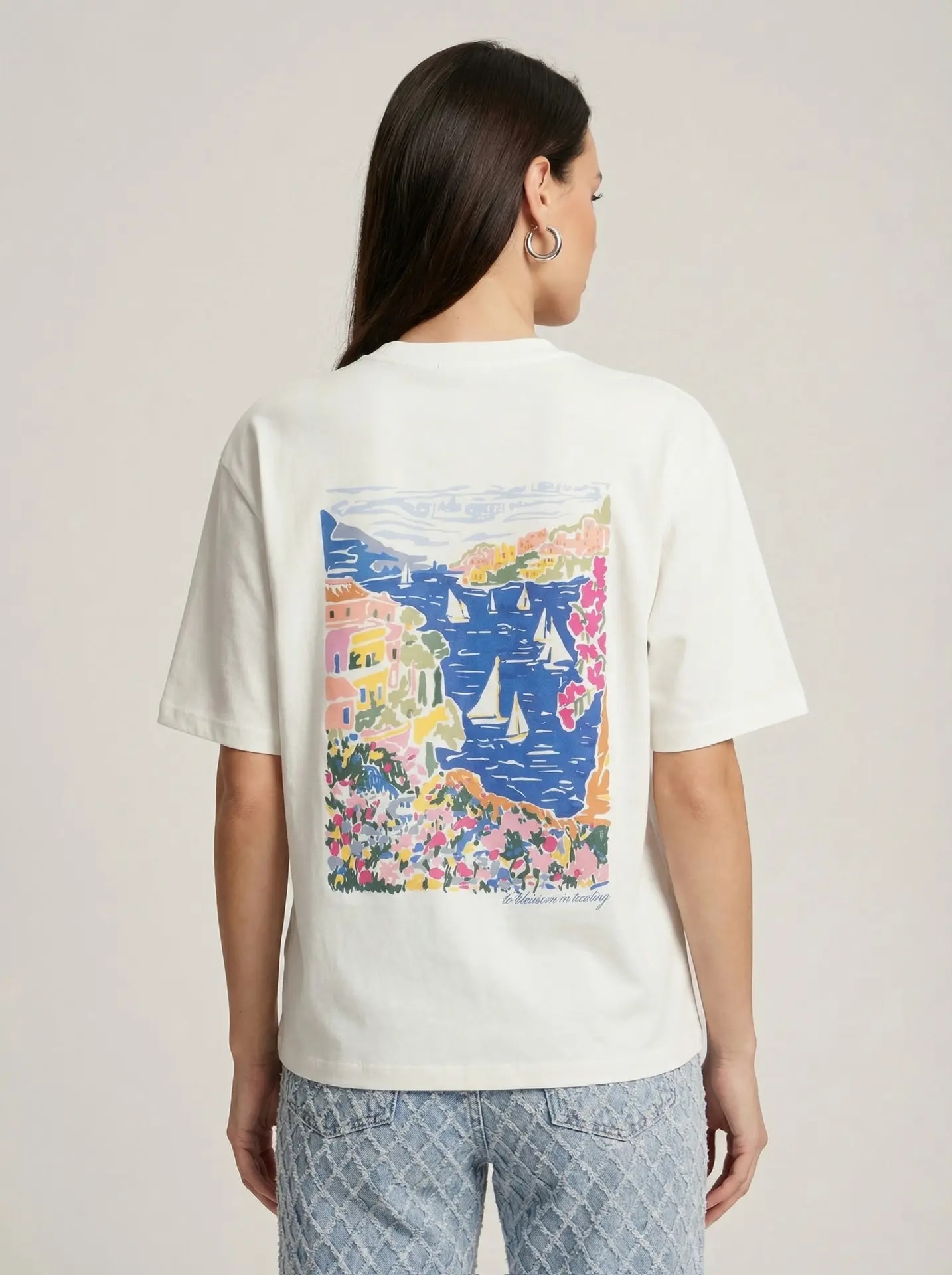 Limited edition print t-shirt, White