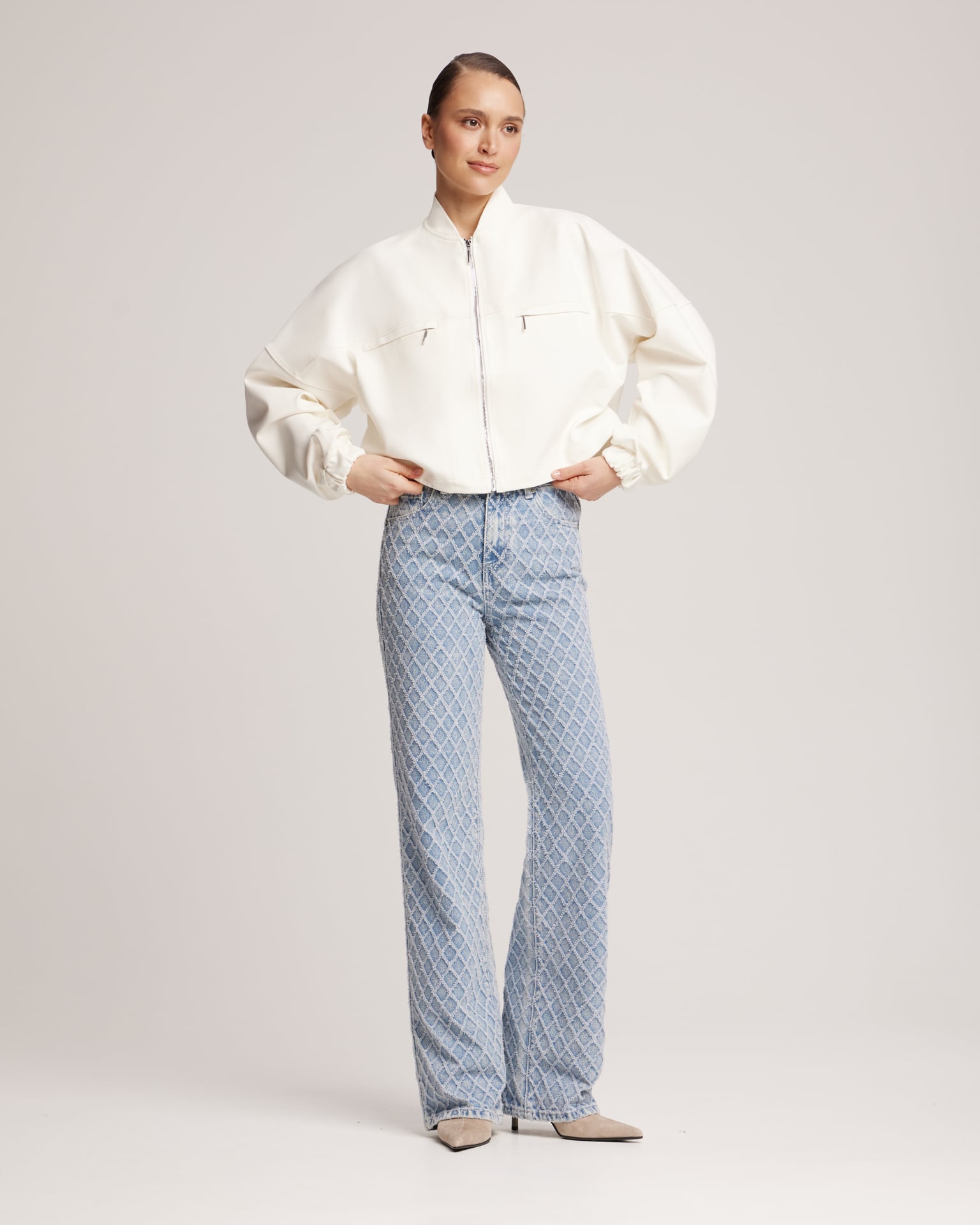 Textured jeans