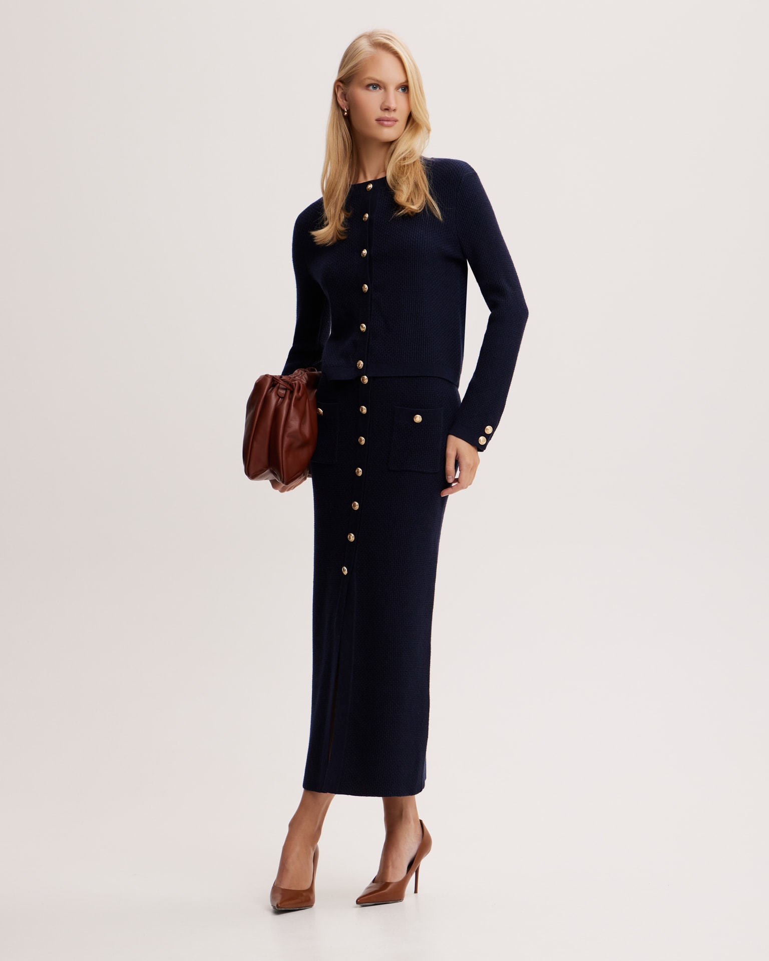 Midi skirt, Dark Blue — photo 2