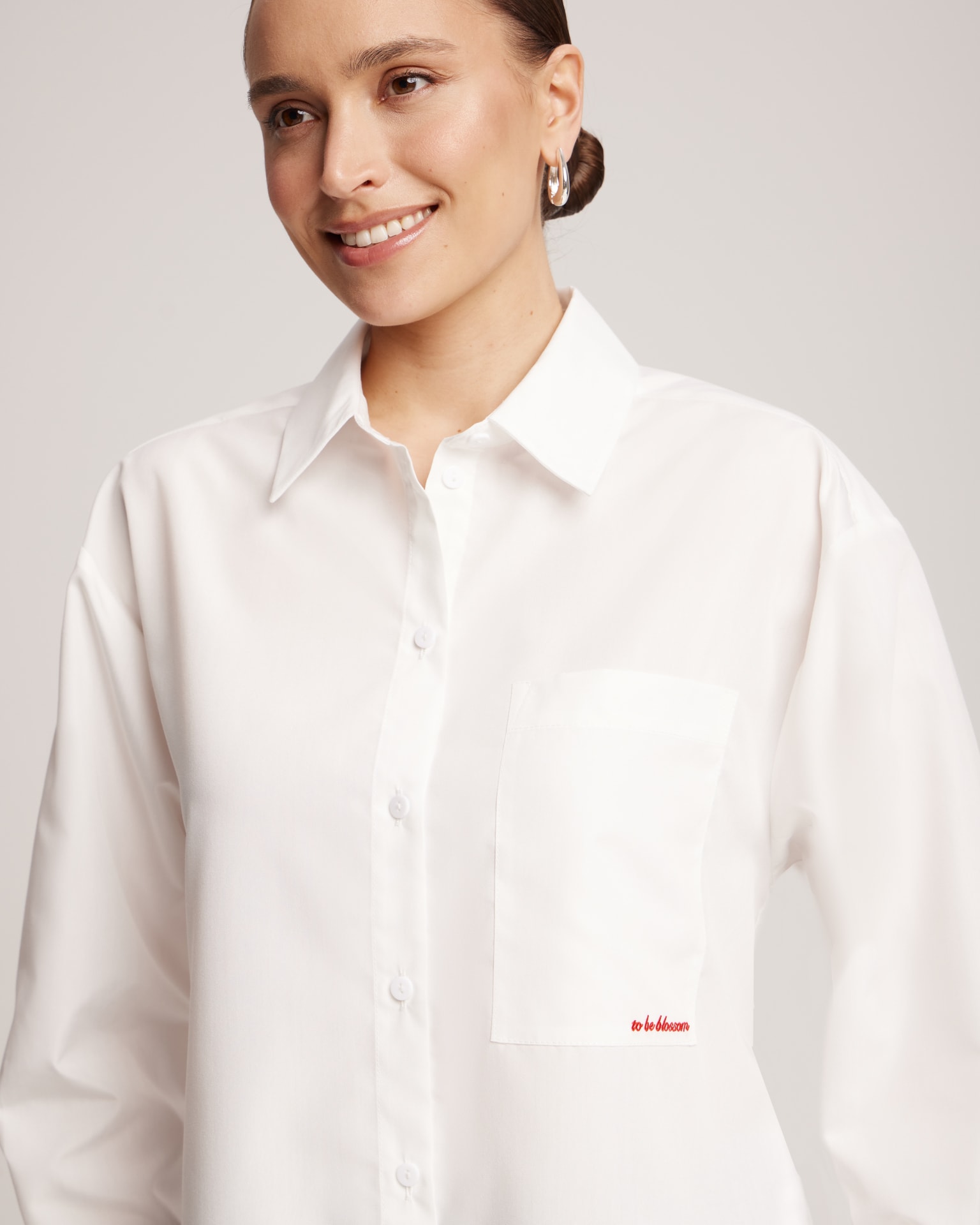 Shirt with brand logo, White — photo 4