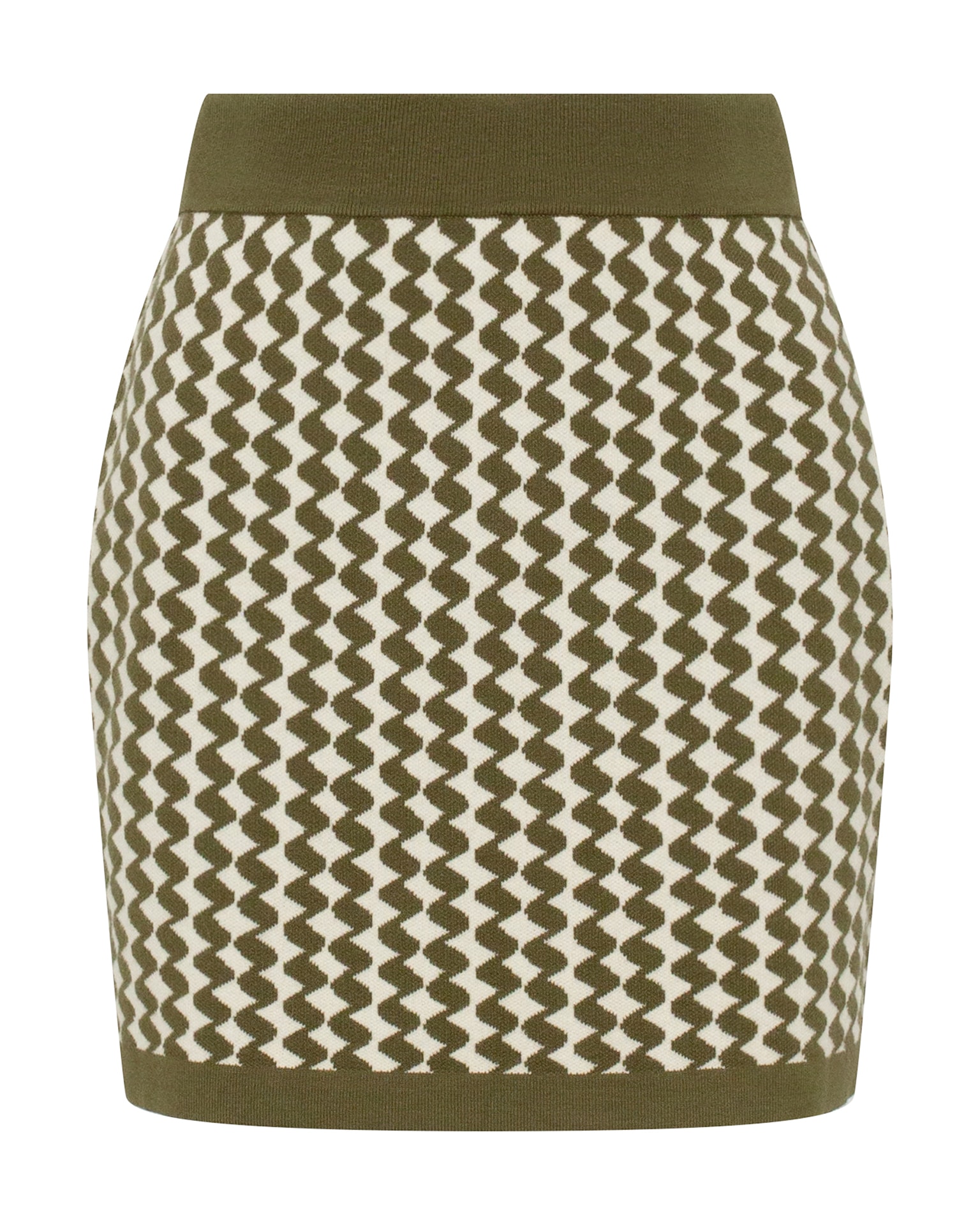Jacquard suit with geometric pattern, Green — photo 12