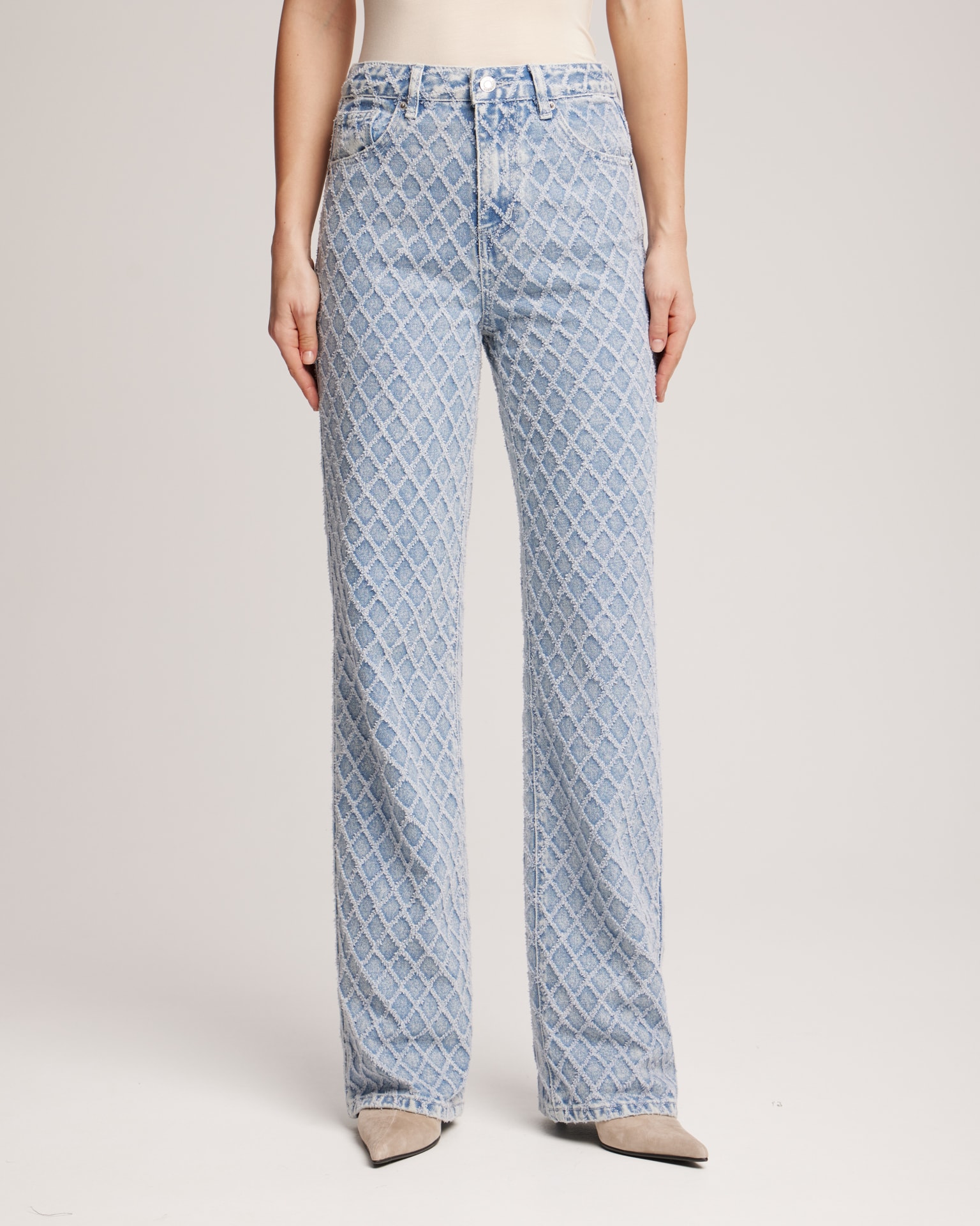 Textured jeans, Blue — photo 5