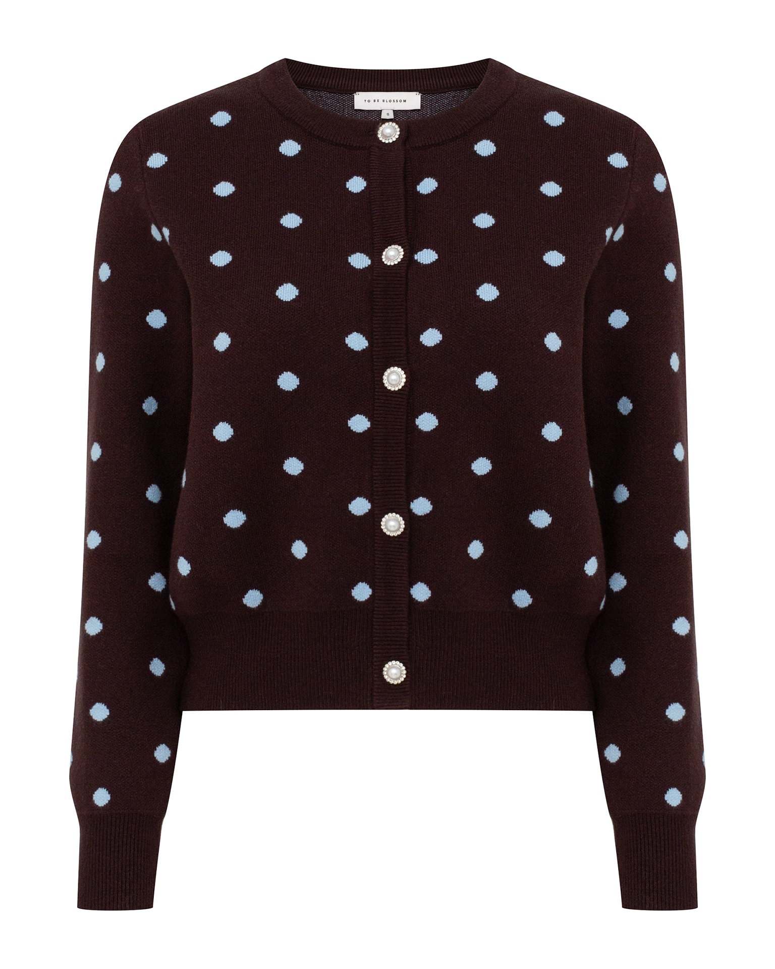 Set with a polka dot skirt, Brown — photo 3