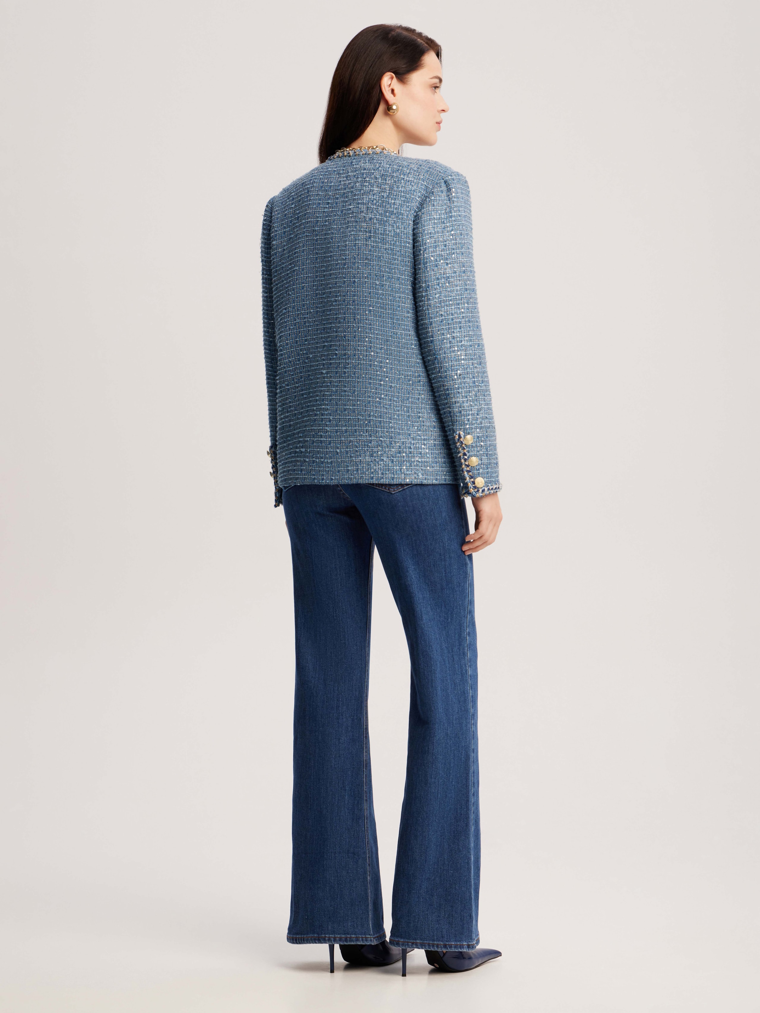Tweed jacket, Blue — photo 11