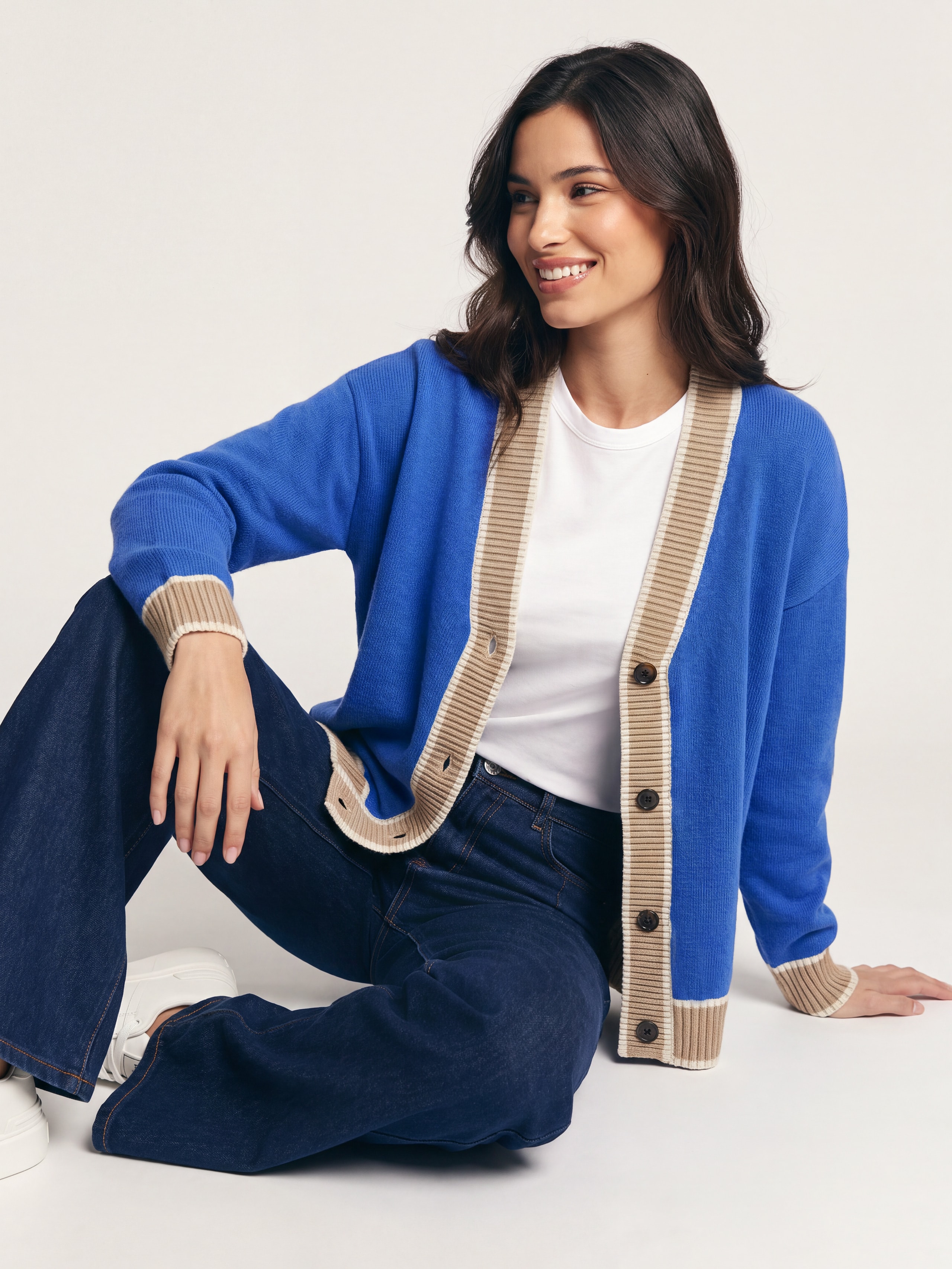 Long cardigan, Blue — photo 3