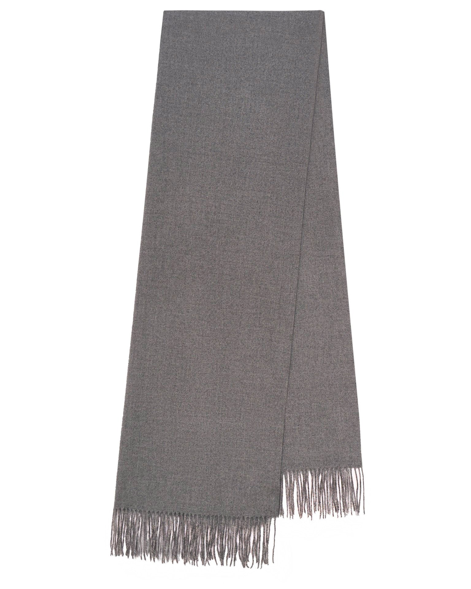 Fringed scarf, Grey