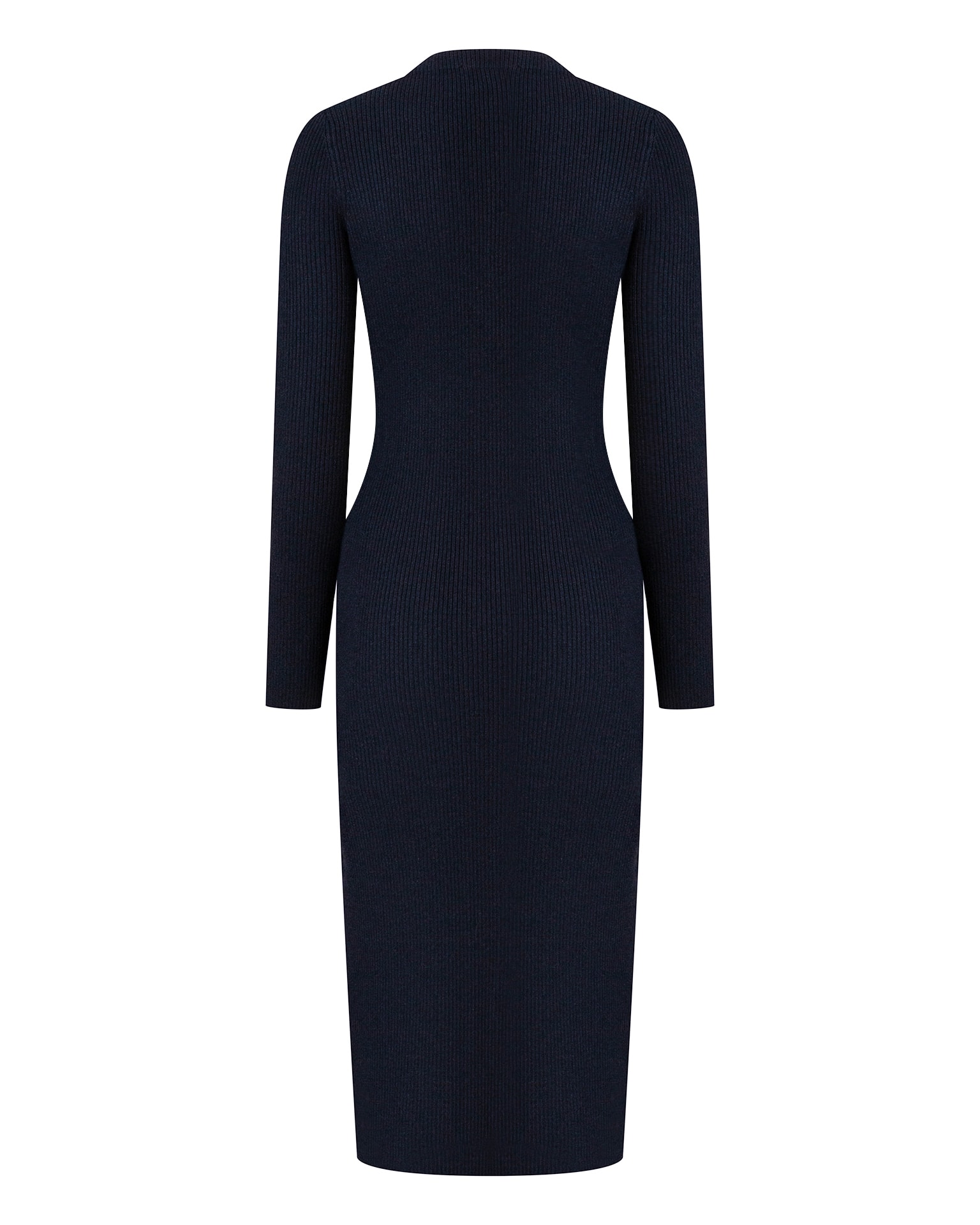 Merino wool dress, Navy blue. — photo 5
