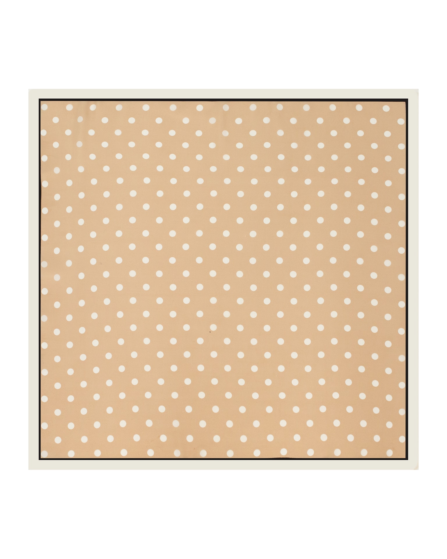 Polka dot scarf, Beige — photo 2