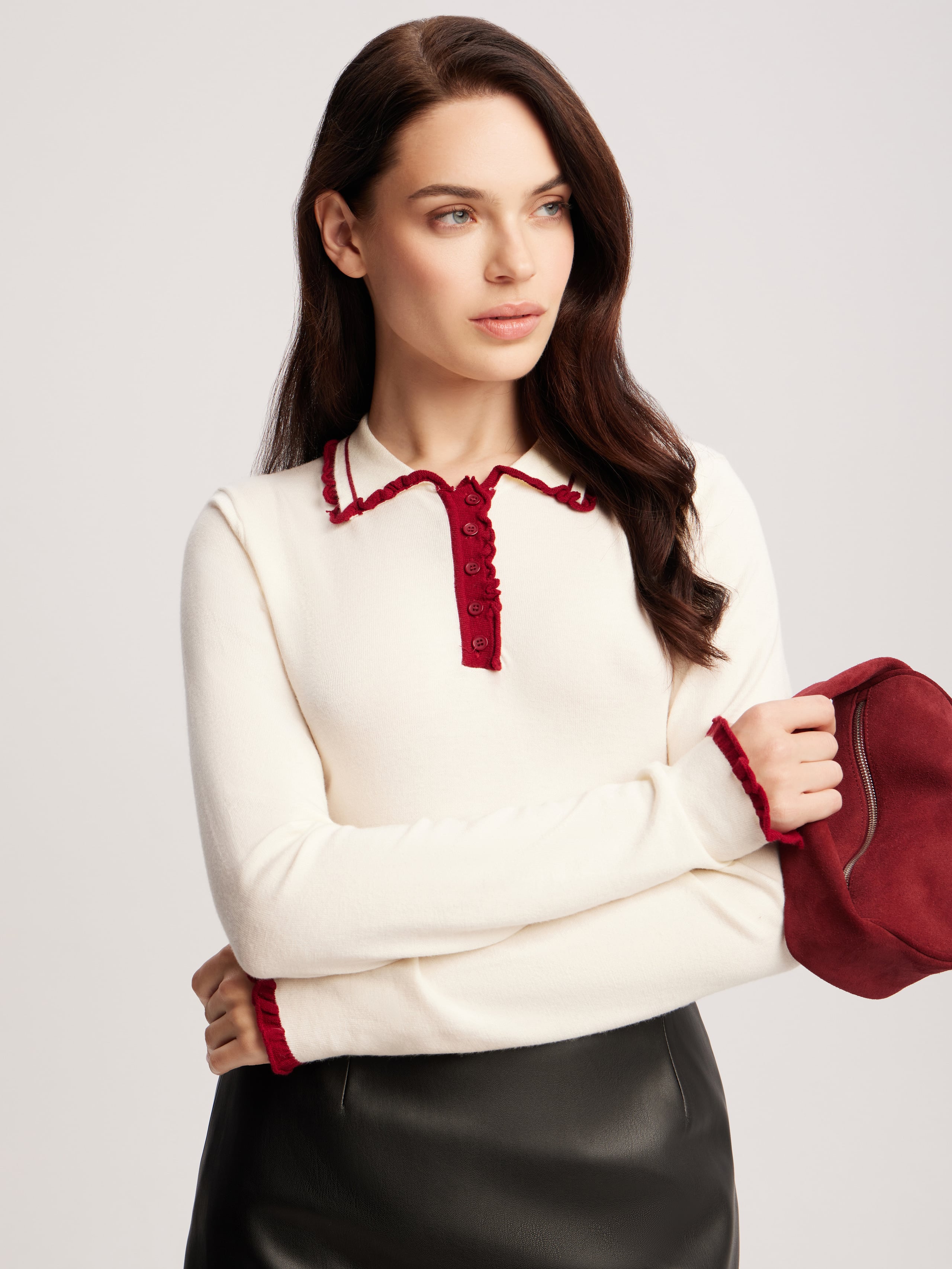 long-sleeved polo shirt